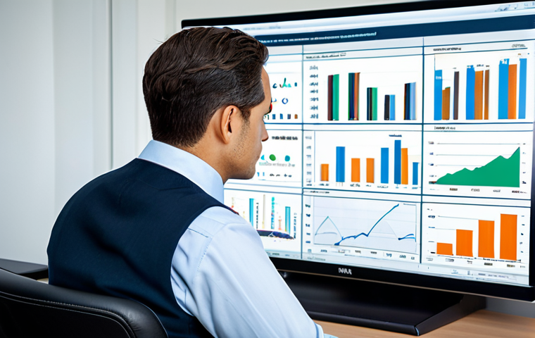 A professional male business analyst in a modest business suit, sitting attentively at a clean desk in a modern, well-lit office. He is focused on a large monitor displaying detailed financial charts and projections related to interest rates, with subtle graphical representations of "annual interest" and "effective annual interest" data. His hands are resting naturally on the desk, conveying a sense of deep concentration on financial understanding. The background shows a soft-focus, contemporary office environment. safe for work, appropriate content, fully clothed, professional dress, perfect anatomy, correct proportions, natural pose, well-formed hands, proper finger count, natural body proportions, high-quality, professional photography.