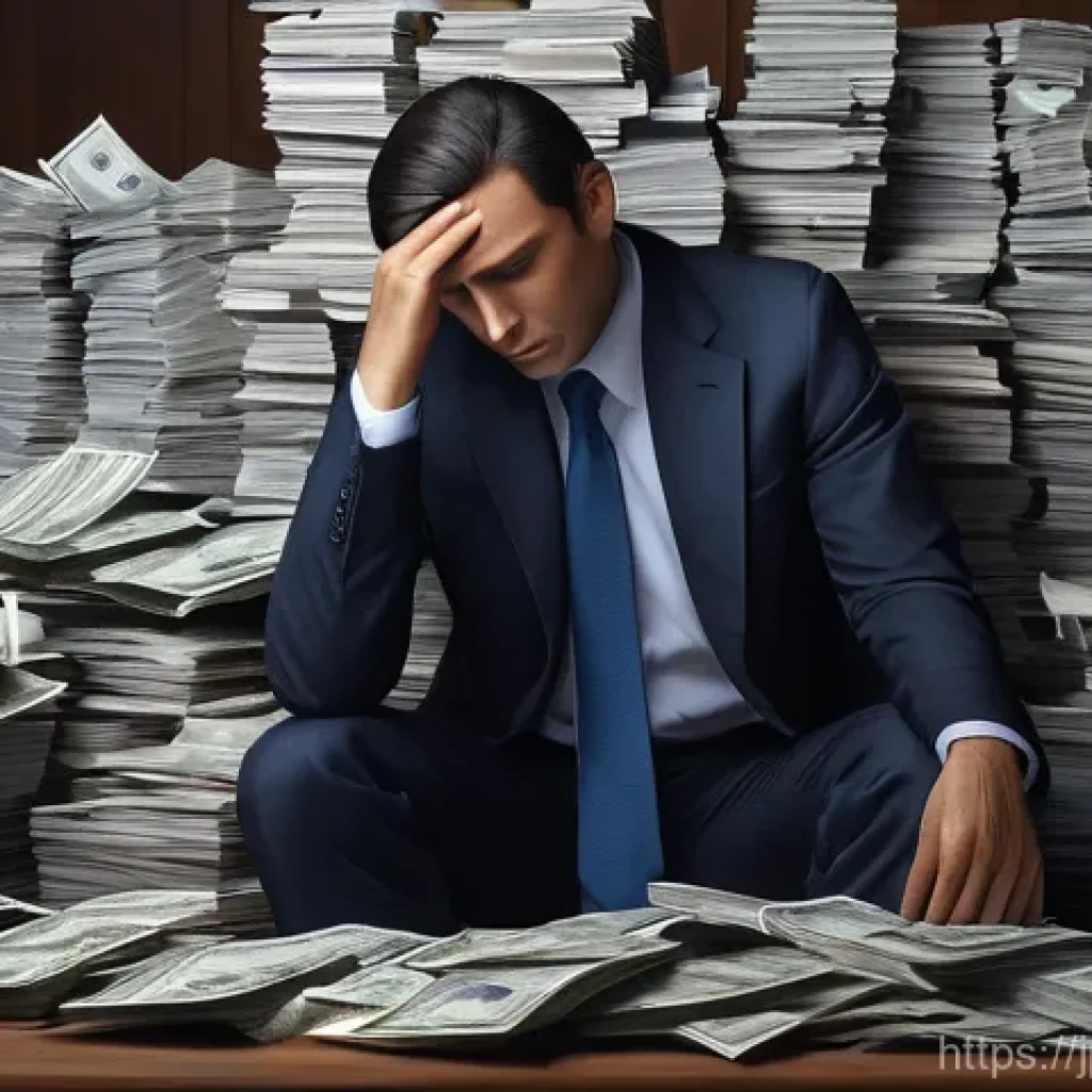 대출 조정 신청 방법 - **The burden of debt:** Feeling overwhelmed, stressed, sleepless nights, looking at bills.